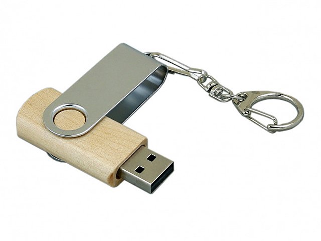 USB 2.0- флешка промо на 32 Гб с поворотным механизмом — фото 3