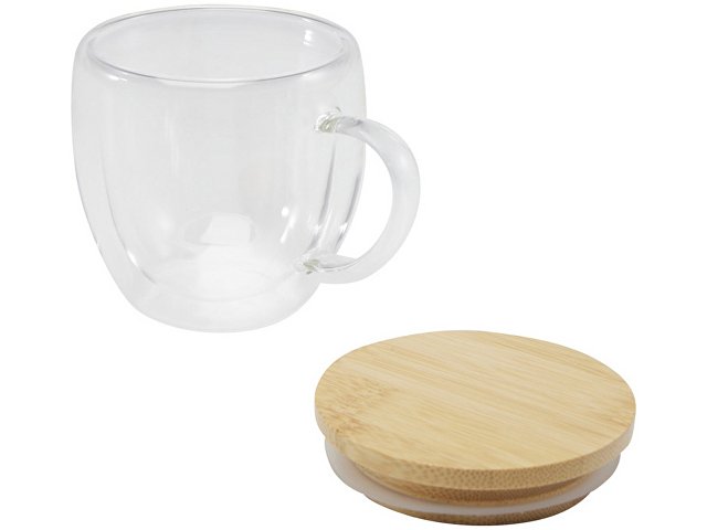 Кружка с бамбуковой крышкой «Lenora» thumbnail