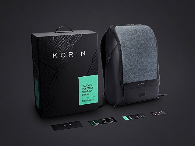 Водостойкий антикражный рюкзак FlexPackPro для ноутбука 15.6" thumbnail