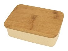 Ланч-бокс «Lunch» из пшеничного волокна с бамбуковой крышкой (арт. 897308), фото 3