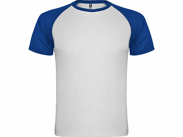 Спортивная футболка "Indianapolis" мужская, белый/королевский синий