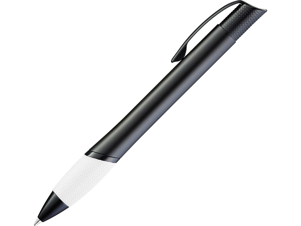 Ручка шариковая металлическая OPERA, белый/черный