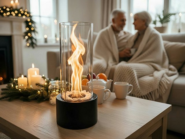 Биокамин с вьющимся пламенем «Dance of flame»