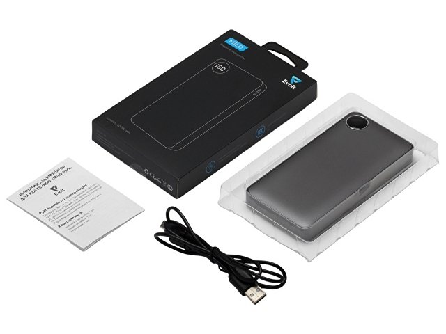 Внешний аккумулятор «Mild», металлик soft-touch, 10 000 mAh thumbnail