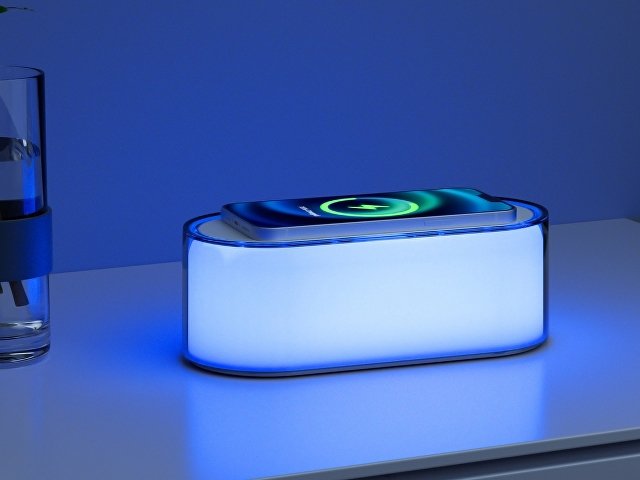 Ночник с беспроводной зарядкой и RGB подсветкой «Miracle», 15 Вт thumbnail