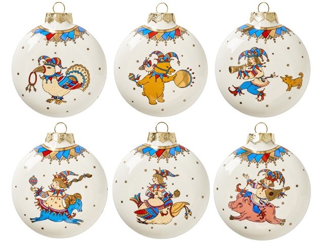 Набор новогодних игрушек, 6 шт thumbnail