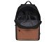 Рюкзак TORBER GRAFFI, черный с карманом коричневого цвета, полиэстер меланж, 42 х 29 x 19 см