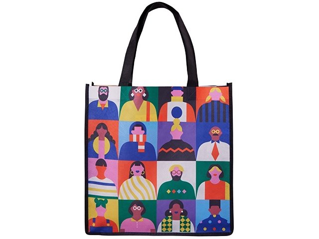 Сумка для шопинга с донной складкой и ручкой из нетканого PET материала thumbnail