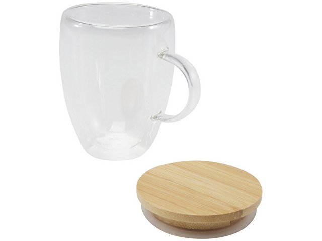 Кружка с бамбуковой крышкой «Leona» thumbnail