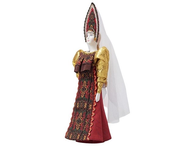 Подарочный набор: кукла фарфоровая, мёд с гецким орехом