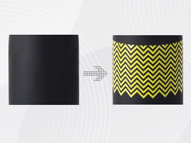 Вакуумная термобутылка «Vacuum bottle C1», soft touch,  с УФ-печатью