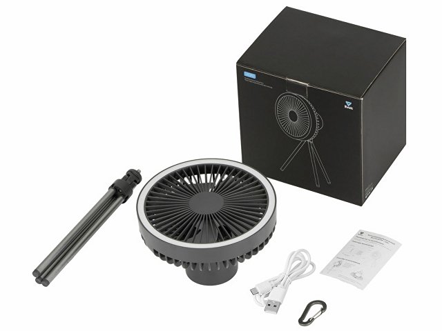 Портативный вентилятор с фонарем «Jon»