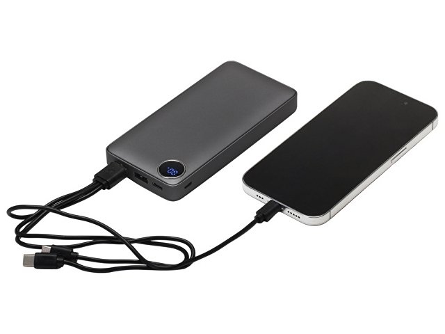 Внешний аккумулятор «Mild», металлик soft-touch, 10 000 mAh thumbnail