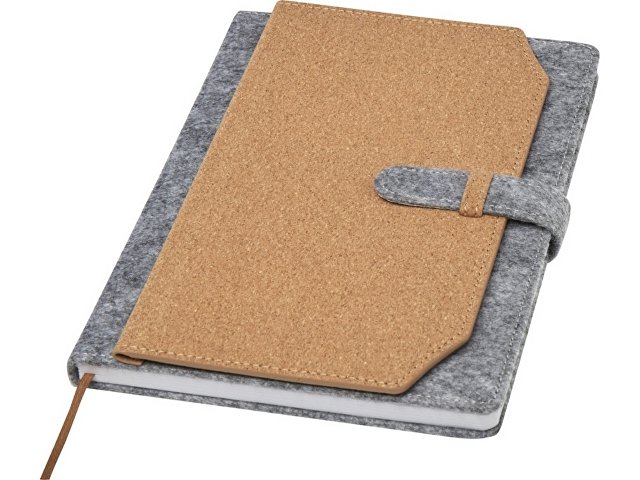 Блокнот A5 «Viviana» из переработанного фетра и пробкового дуба thumbnail