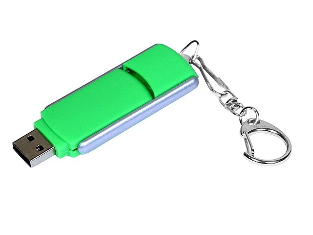 USB 2.0- флешка промо на 32 Гб с прямоугольной формы с выдвижным механизмом — фото 2