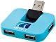 USB Hub "Gaia" на 4 порта, синий