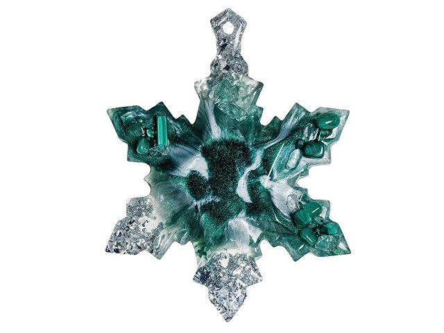 Набор елочных игрушек: Полумесяц, Снежинка thumbnail