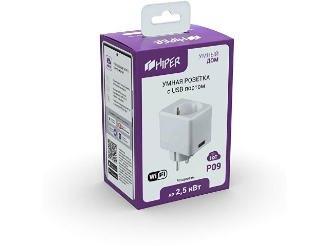 Умная розетка с USB портом «IoT P09» thumbnail