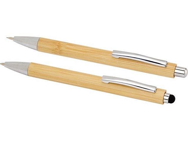 Подарочный набор «Oblys» с шариковой ручкой и механическим карандашом из бамбука thumbnail