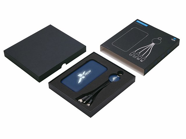 Набор из внешнего аккумулятора и универсального кабеля с подсветкой лого «Reserve LED», 10000mAh thumbnail