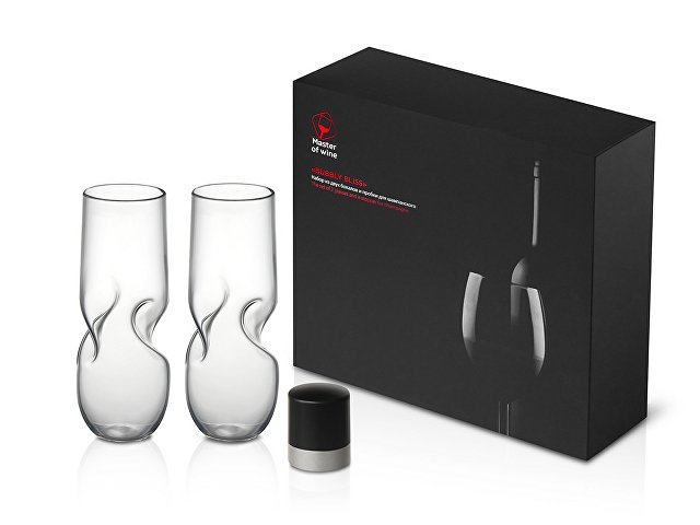 Набор из двух бокалов и пробки для шампанского «Bubbly Bliss» thumbnail