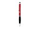 Ручка-стилус шариковая "Ziggy" черные чернила, красный/черный