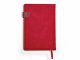 Бизнес блокнот А5 "Freya" с клапаном и карманом для визиток, твердая обложка, 128 листов, красный и (Р)