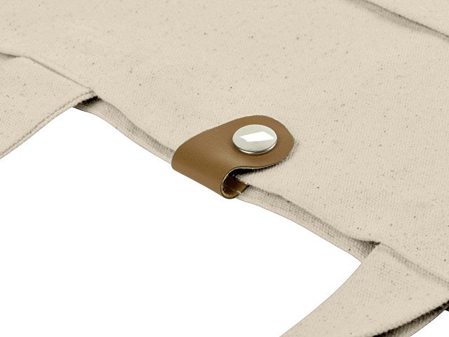 Cумка «Clip» из хлопка 340 г/м2 с застежкой из экокожи thumbnail