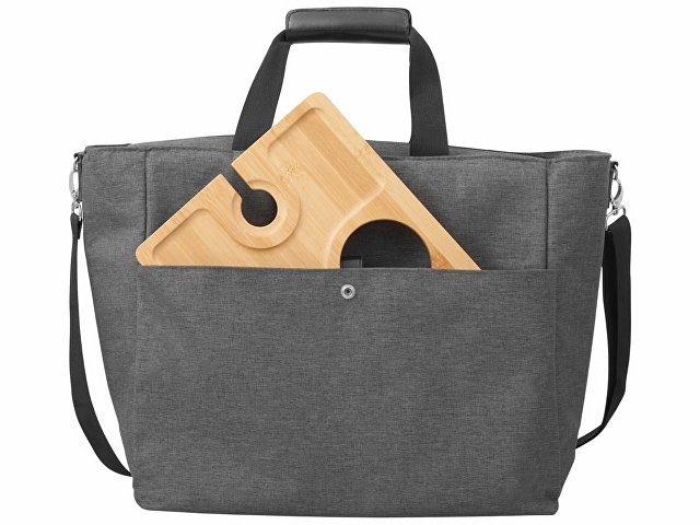 Набор для пикника Fabar сумка-холодильник и бамбуковый столик на ножках thumbnail