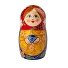 Шкатулка "Народы России": 7 купажей чая, матрешка ручной работы с мини-вареньем внутри