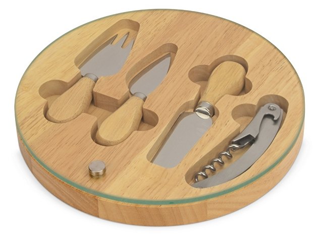 Набор для сыра и вина со стеклянной крышкой «Rendezvous» thumbnail