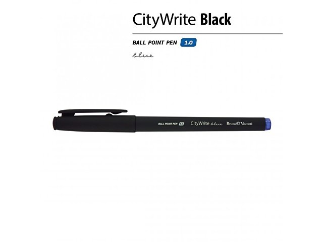 Ручка пластиковая шариковая «CityWrite Black» thumbnail