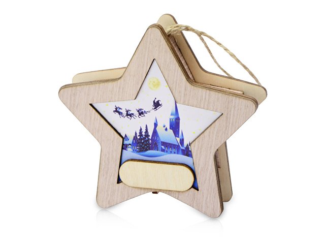 Новогодняя подвеска с подсветкой «Звезда» thumbnail