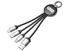Зарядный кабель 3-в-1 с подсветкой лого «Ion mini»
