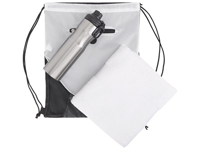 Спортивный набор со стальной бутылкой и полотенцем «Advanced» thumbnail