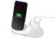 Складная зарядная станция с беспроводной зарядкой «Flashport», 15 Вт, белый (Р)