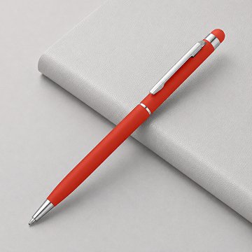 Ручка-стилус металлическая шариковая «Jucy Soft» soft-touch