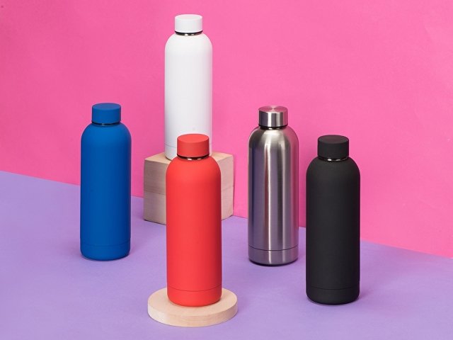 Вакуумная термобутылка с медной изоляцией  «Cask», soft-touch, 500 мл thumbnail