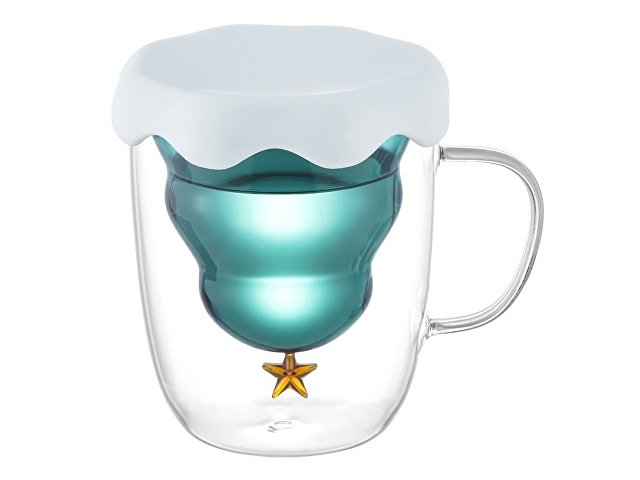 Кружка с двойными стенками с елочкой внутри «Winter Wonderland»