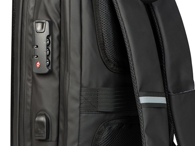 Антикражный рюкзак Sheller для ноутбука 17.3"  с пластиковой поверхностью