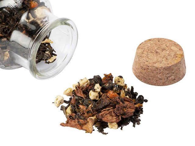 Чай зеленый, с соком ананаса и кусочками яблока/облепихи thumbnail