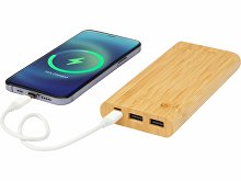 Портативное зарядное устройство «Tulda» из бамбука, 10000 mAh