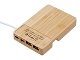 USB хаб «Memo», 2*USB, 2*Type C, бамбук