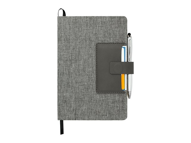 Блокнот «Clap» с отделением для визиток и магнитным клапаном thumbnail