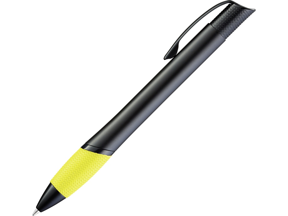 Ручка шариковая металлическая OPERA, желтый/черный