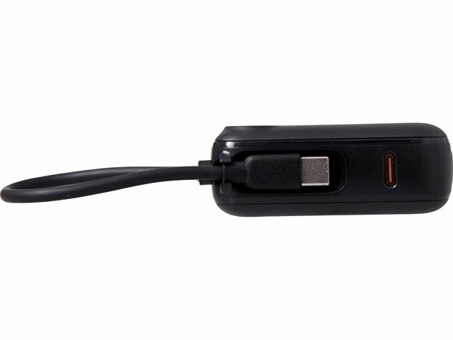 Внешний аккумулятор со встроенным кабелем «Liri», QC/PD, 10000 мАч