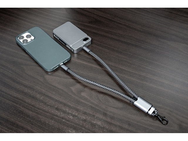 Ремешок-держатель для телефона с зарядным кабелем USB-C - USB-C «Lany Wristband Charge Eco» thumbnail