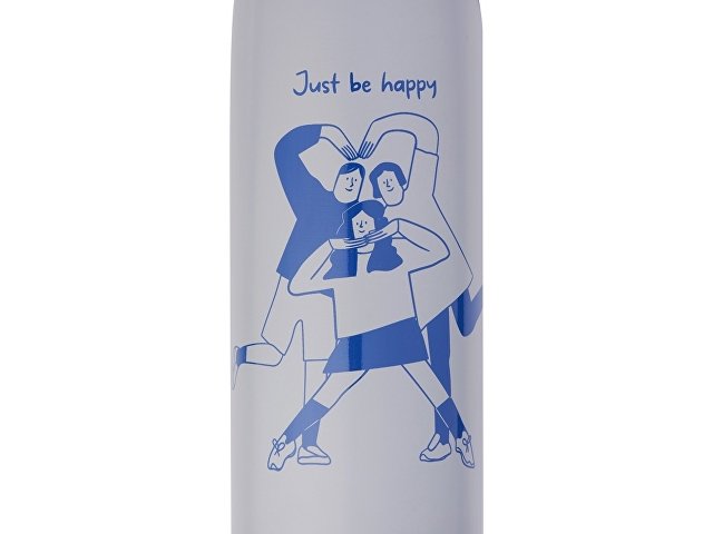 Бутылка для воды из нержавеющей стали «Rely», 650 мл, с круговой трафаретной печатью thumbnail