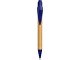 Ручка шариковая «Листок», бамбук/синий