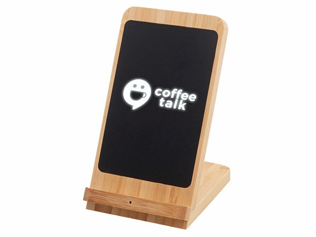 Беспроводное зарядное устройство 2-в-1 с подсветкой лого «Reedia S4», 15 Вт thumbnail